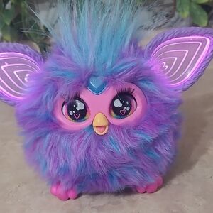 “Furby Interactive Toy Purple Blue Pink Electronic Plush Working”